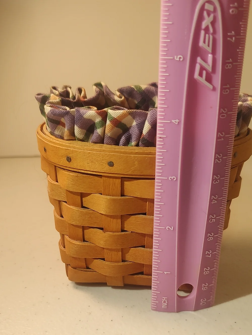 Longaberger 1999 Hostess Oregano Basket, Liner And Plastic Protector